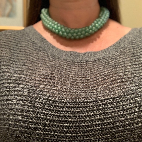 Multi Strand Beaded Choker Necklace - Picture 1 of 3